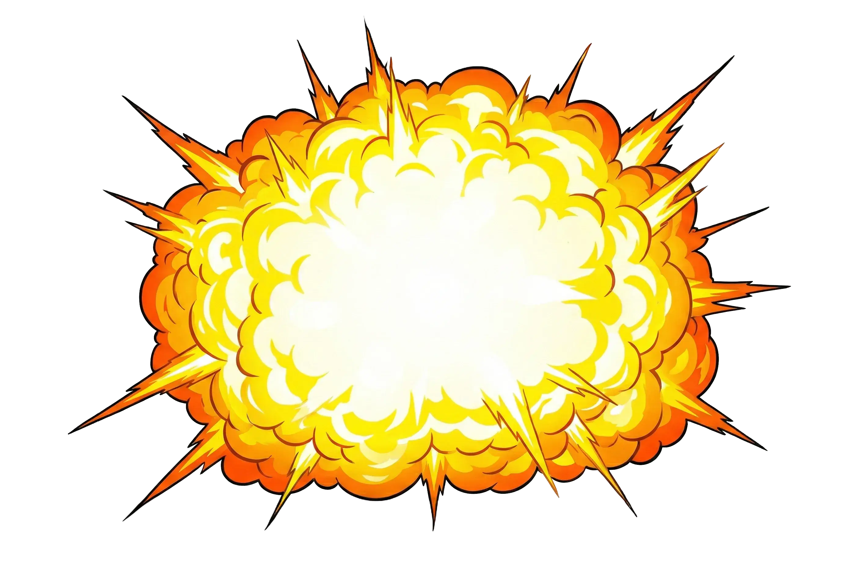 Cartoon explosion graphic