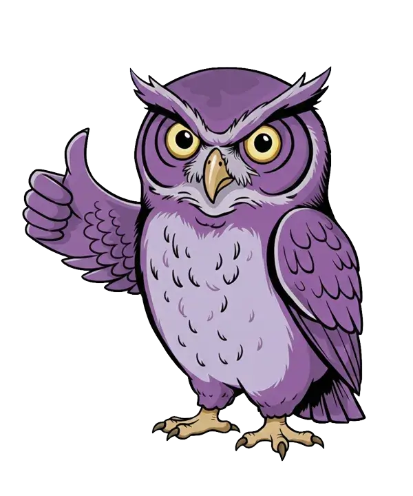 Captain Hoot giving a thumbs up